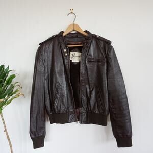 Vintage Berman's Fleece-Lined Leather Jacket